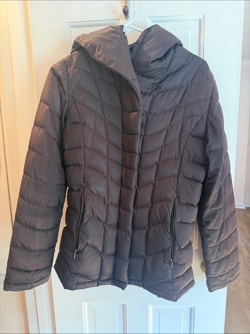 Patagonia Black Quilted Hooded Puffer Jacket